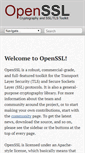 Mobile Screenshot of openssl.org