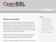 Tablet Screenshot of openssl.org